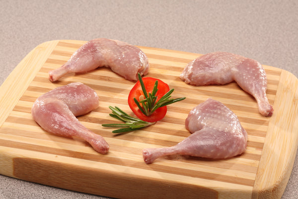 53037 Quail Legs, Partially Boned, Marinated, 6/50 ct