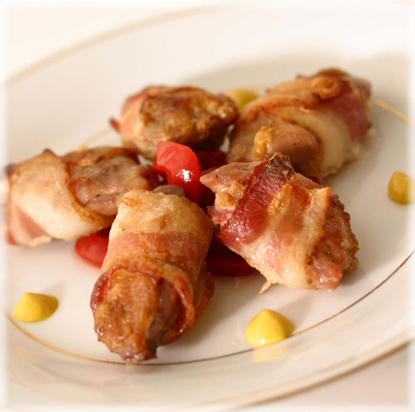 Bacon Wrapped Quail Breasts